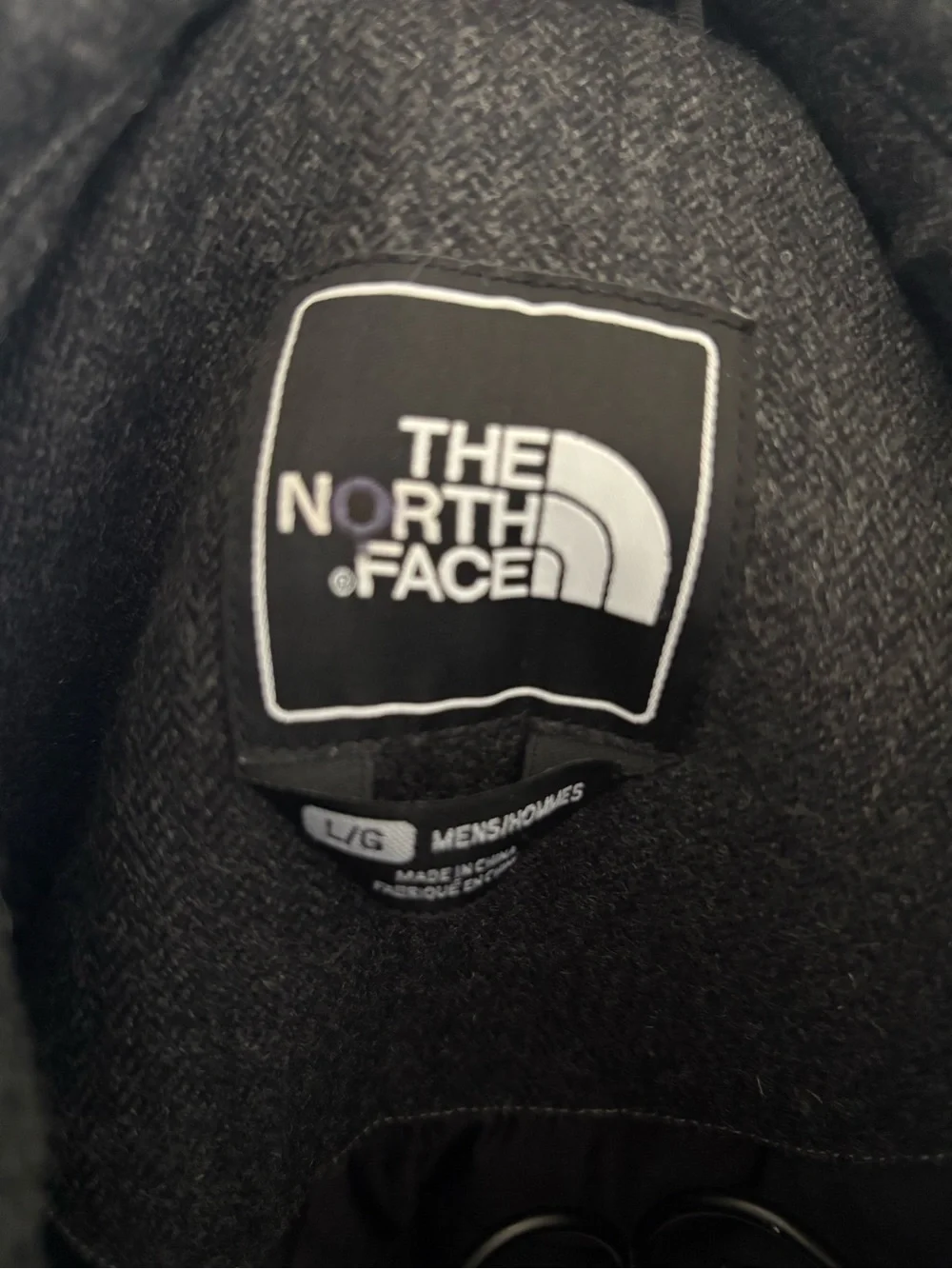 The North Face Men's Charcoal Double-Breasted Peacoat